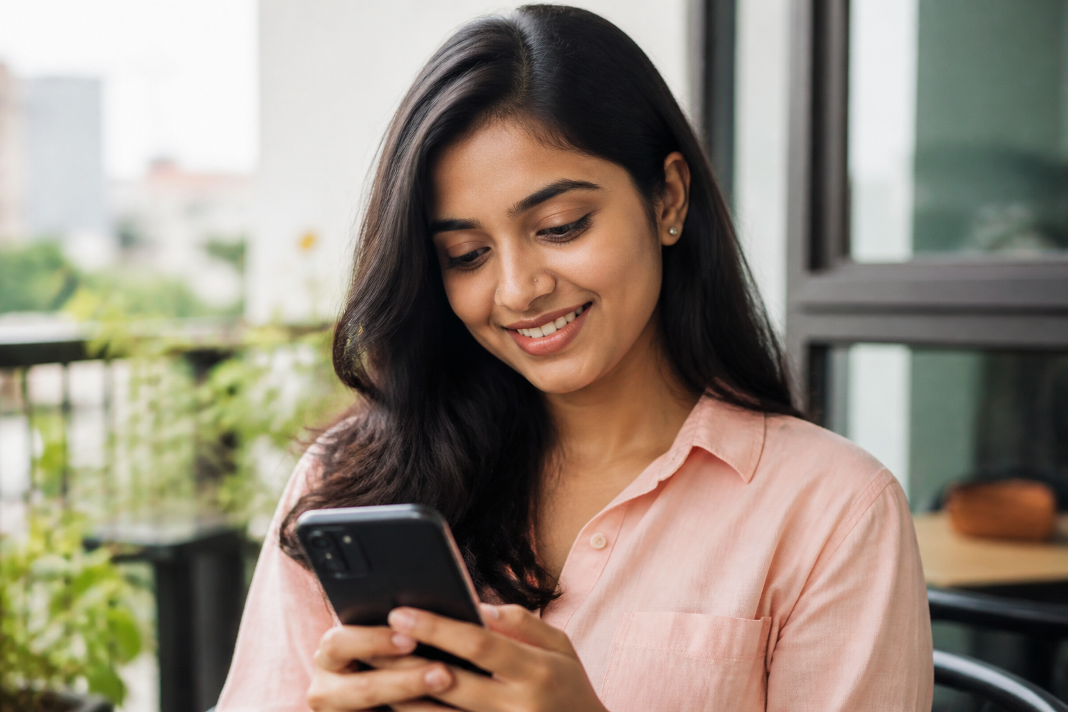 Citizen engaging with NetaSampark on a smartphone